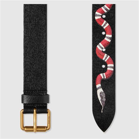 gucci belt men white|Gucci leather belt with snake.